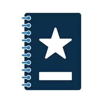 Diary, mockup, notebook icon. Stock Illustration