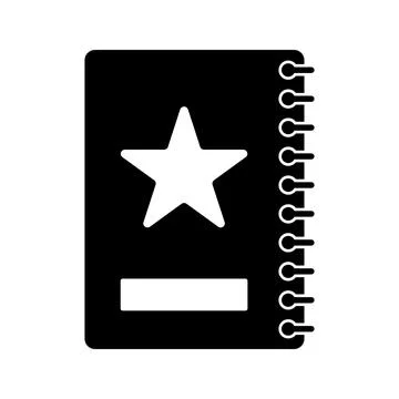 Diary, mockup, notebook icon. Stock Illustration
