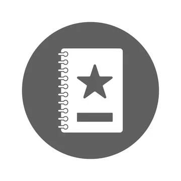 Diary, mockup, notebook icon. 스톡 일러스트