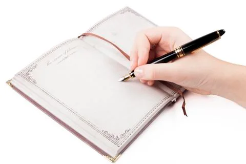 Diary note Stock Photos