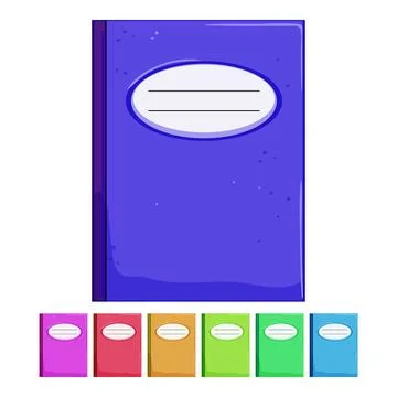 Diary notebook cartoon vector graphic sign color イラスト素材