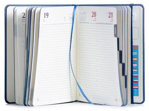 Diary notepad notebook Stock Photos
