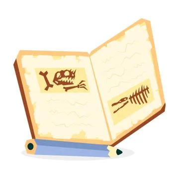 Diary for notes and drawings of an archaeologist Stock Illustration