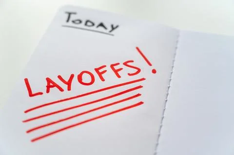 Diary page with text "Fired" Stock Photos
