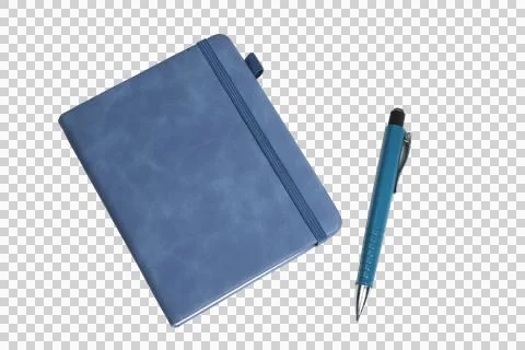 Diary with a pen Stock Photos