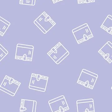 Diary with separator line vector seamless pattern Stock Illustration