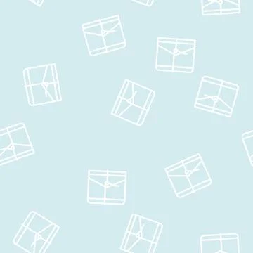 Diary with string line vector seamless pattern Stock Illustration