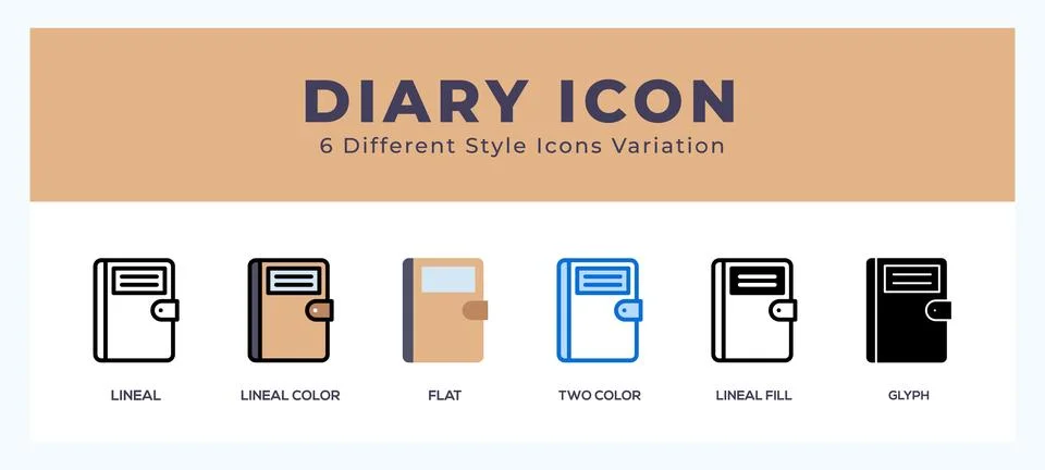 Diary symbol icon vector. symbol illustration Stock Illustration