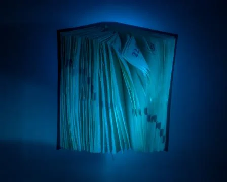 Diary under water in aquarium Stock Photos