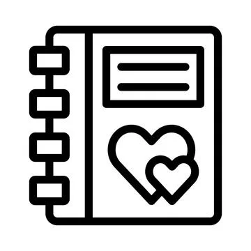 Diary Vector Icon Design Illustration Stock Illustration
