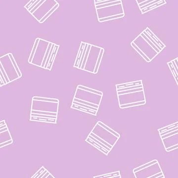 Diary for writing line vector seamless pattern Stock Illustration