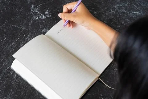 Diary Writing Foto stock