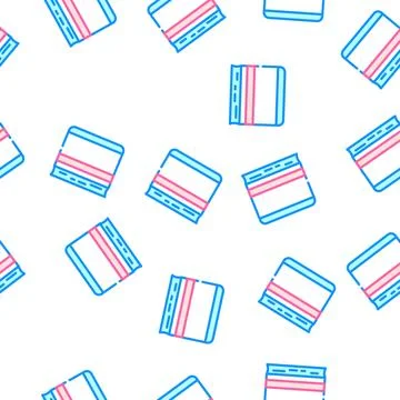 Diary for writing vector seamless pattern Stock Illustration