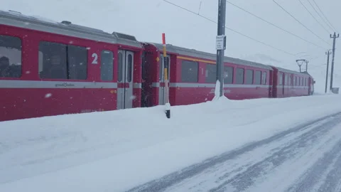 Diavolezza mountain peak station Stock Footage 151786719