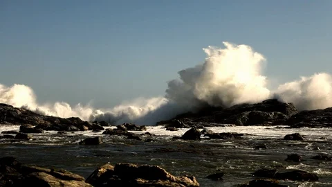 DIAZ POINT WAVES 2 Stock Footage 104921599