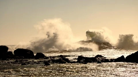 DIAZ POINT WAVES Stock Footage 104921584