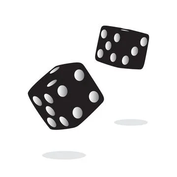Dice 3D creative design. Vector illustration Stock Illustration