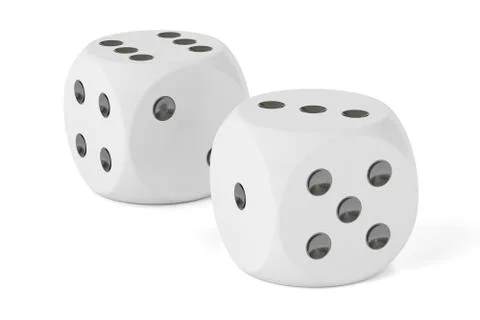 Dice, 3D rendering Stock Illustration