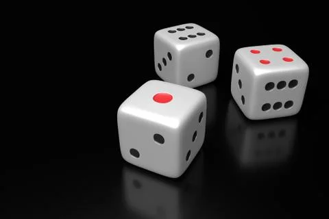 Dice. 3d rendering. Stock Illustration