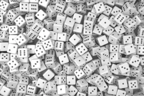 Dice. 3d rendering. Stock Illustration