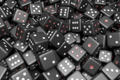 Dice. 3d rendering. Stock Illustration