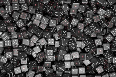 Dice. 3d rendering. Stock Illustration