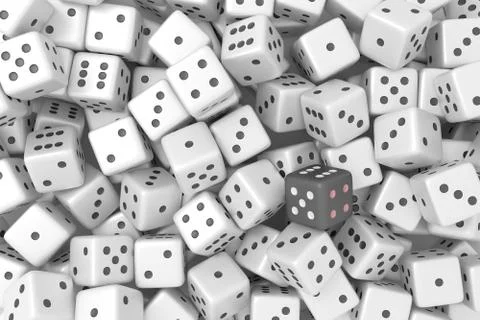 Dice. 3d rendering. Stock Illustration