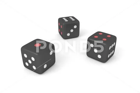Dice. 3d rendering. Иллюстрация