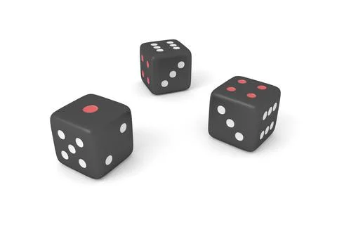 Dice. 3d rendering. Stock Illustration