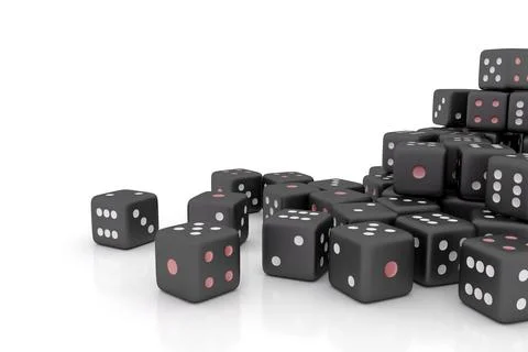 Dice. 3d rendering. Stock Illustration