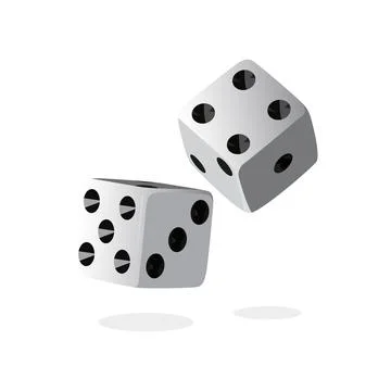 Dice 3D vector illustration. Stock Illustration