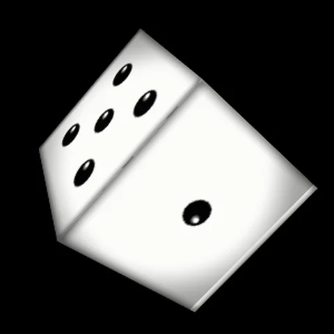 Dice 5 to Dice 1 動画素材 100730605