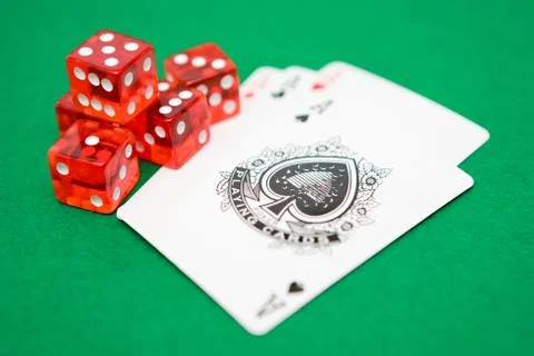 Dice and Aces Foto stock