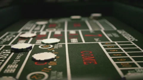 Dice and Chips on Craps Game 動画素材 49405080