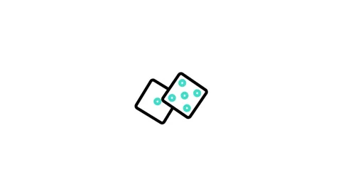 Dice Animated Icon Stock Footage 320341729