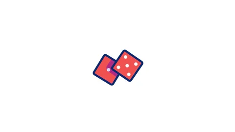 Dice Animated Icon Stock Footage 320341733