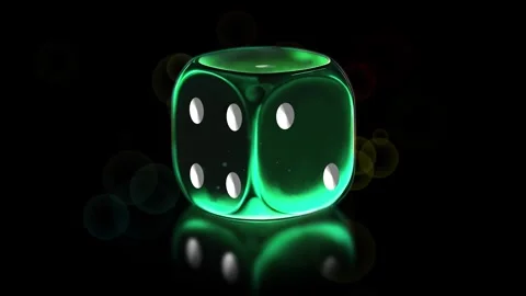 Dice animation - random number dots Stock Footage 280330354