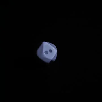 Dice on black background Stock Photos