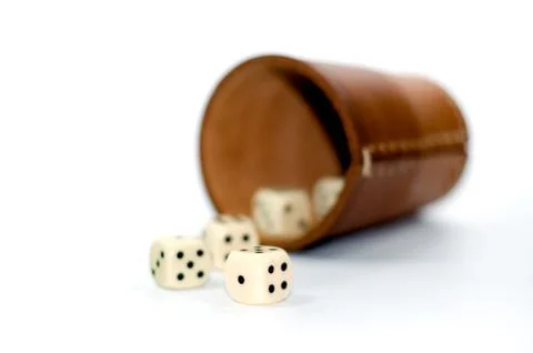 Dice box Stock Photos