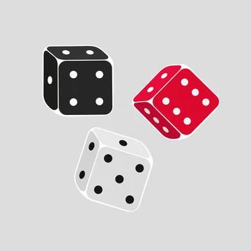 Dice color Stock Illustration