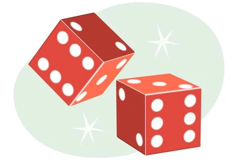 Dice Concept Illustration Stock Illustration