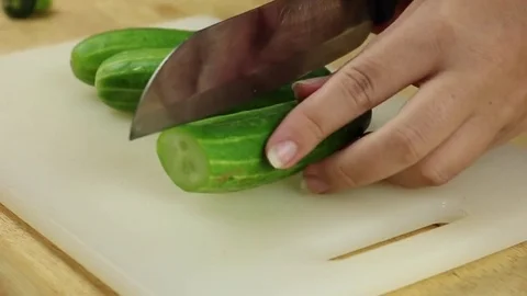 Dice cucumber Stock Footage 78142647