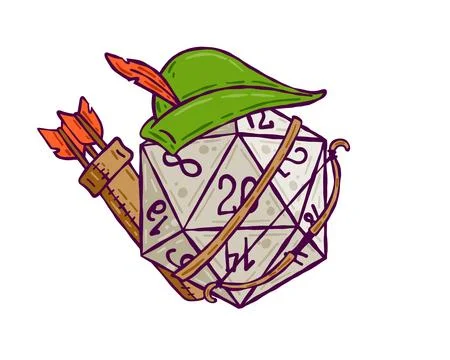 Dice d20 for Dnd Stock Illustration