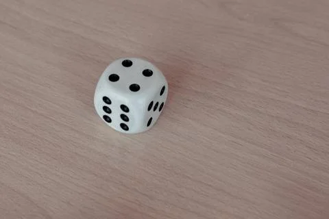 Dice of different colors in different combinations Stock Photos