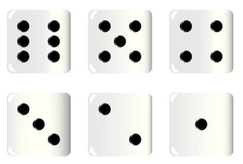 Dice Faces Stock Illustration
