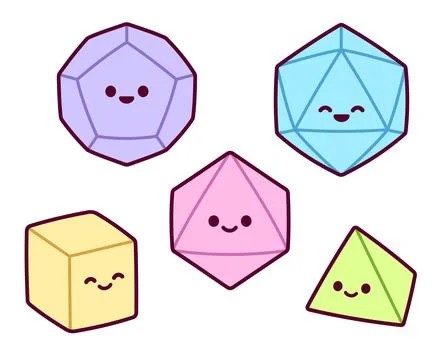 Dice faces Stock Illustration