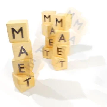 Dice falling over and teams and teamwork Stock Illustration