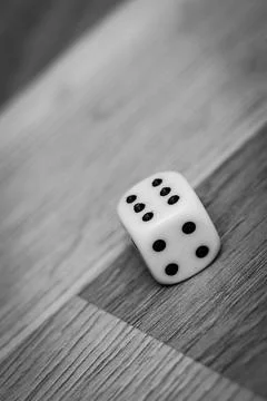 Dice on the floor Stock Photos