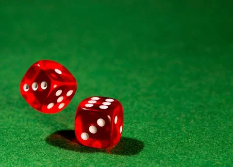 Dice for gambling Stock Photos