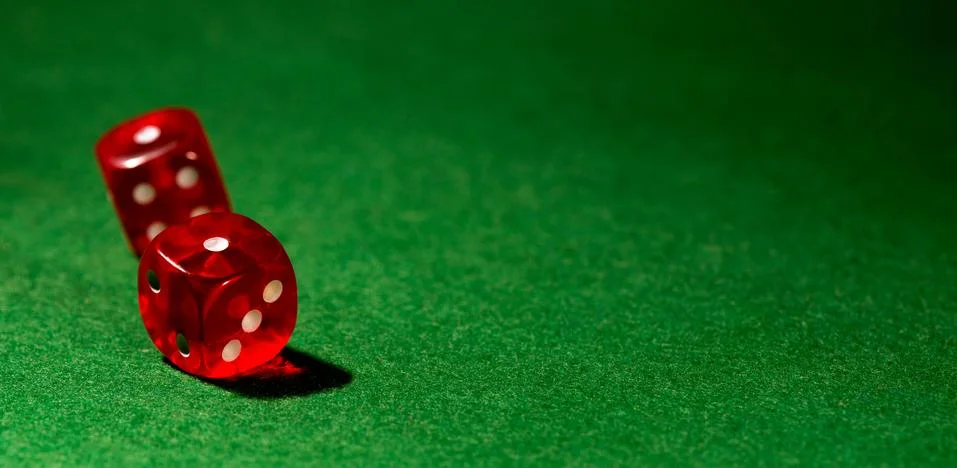 Dice for gambling Stock Photos